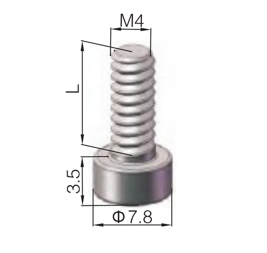 Hexagon socket head bolts M4*8 zinc plated