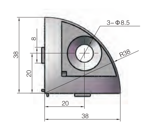 Cubic Connector-4040-2