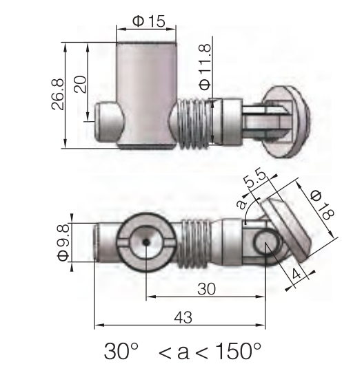 Central Angle connector Right to left angle joint for 40X40 Aluminum Profile