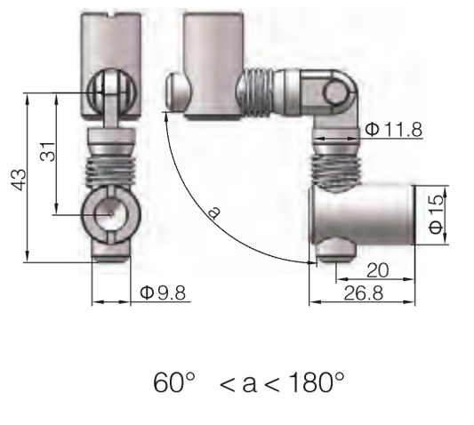 Anchor Connector-PG40-Miter (Model C)