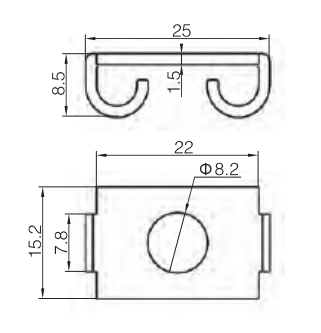 Butterfly End Connector 3030