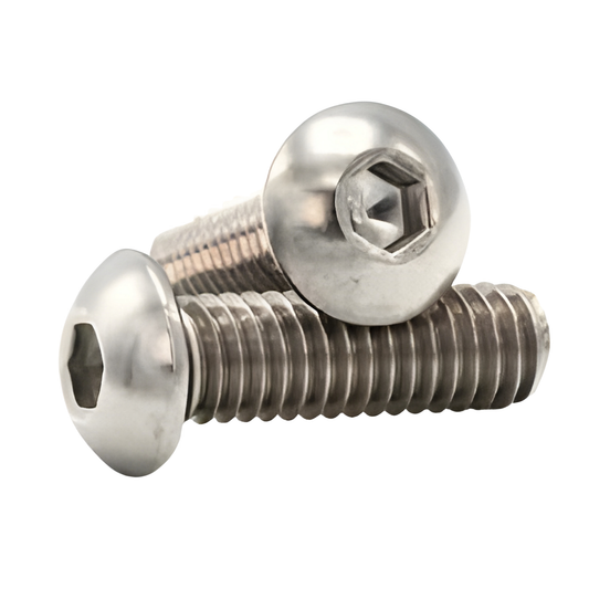 Hexagon socket half round head bolts M6*25 zinc palted