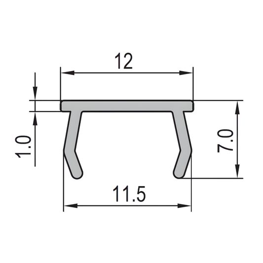T Slot Cover-10 black