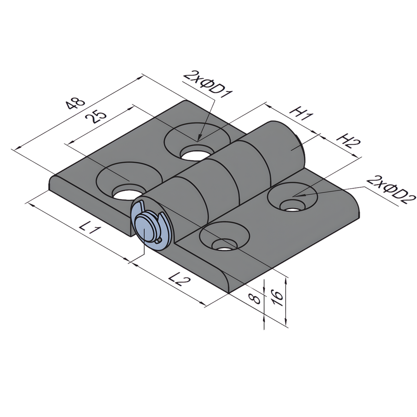 PA Hinge-40/40  (pc)