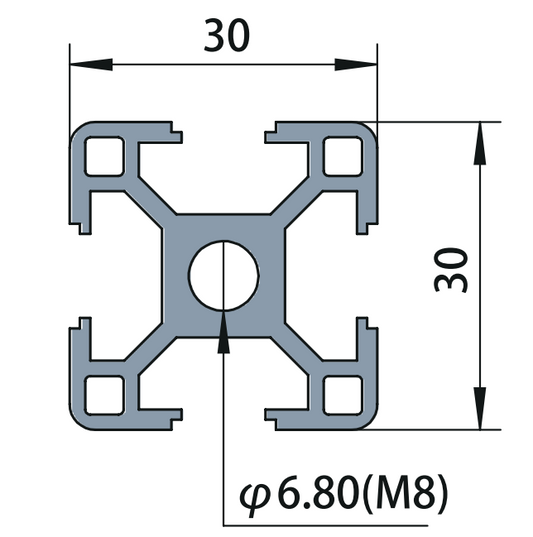 Aluminum Tslot Profile 3030