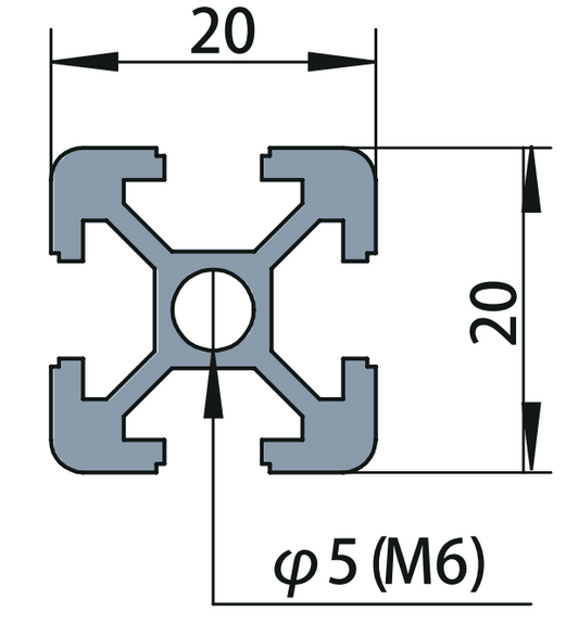 Aluminum Tslot Profile 2020