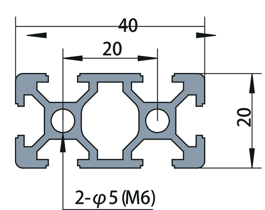 Aluminum Tslot Profile 2040
