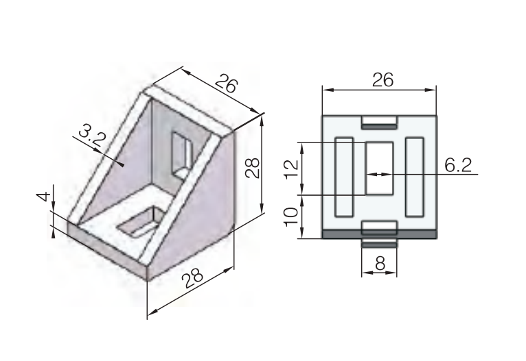 Diecast Bracket 3030