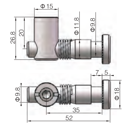 Central Anchor connector Right angle Joint for 40X40 Aluminum Profile