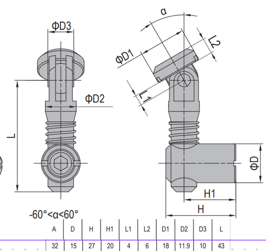 Anchor Connector-PG40-Oblique (Model C)