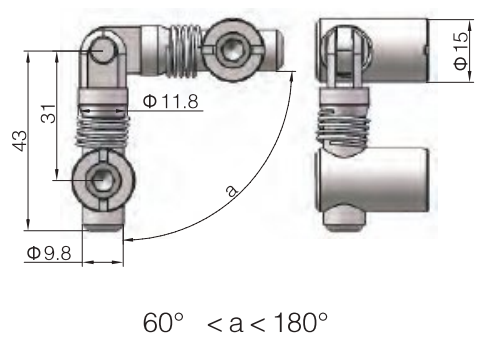 Anchor Connector-PG40-Miter (Model P)