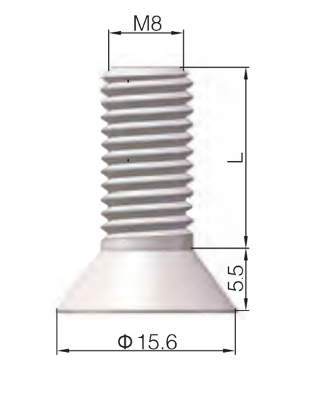Hexagon socket countersunk head bolts M8*20 zinc plated