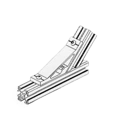 Aluminum Extrusion 135 degree connector for 20x20 Aluminum Profile